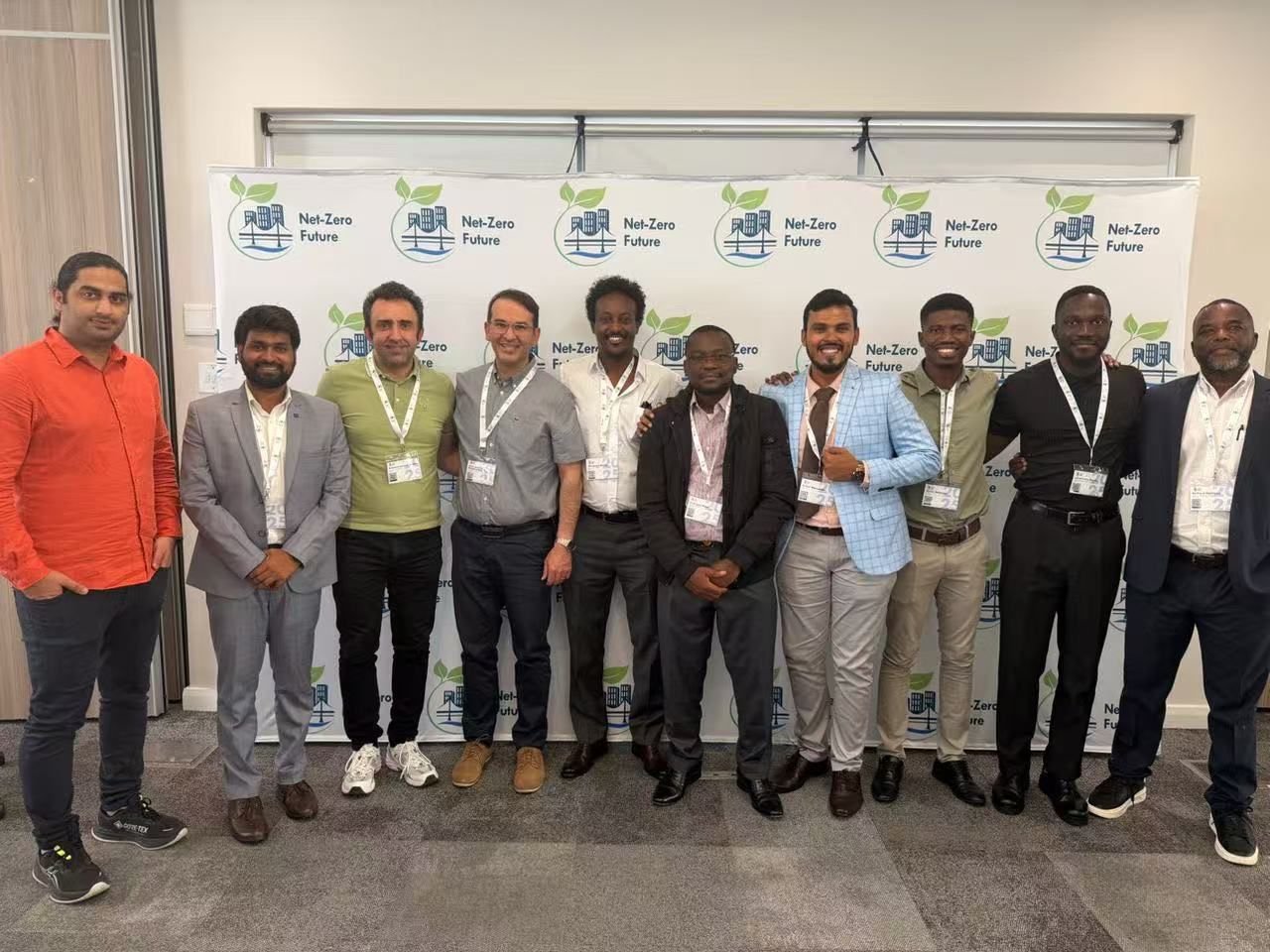 Group photo from the Net-Zero Future Conference participation in Cape Town, South Africa.