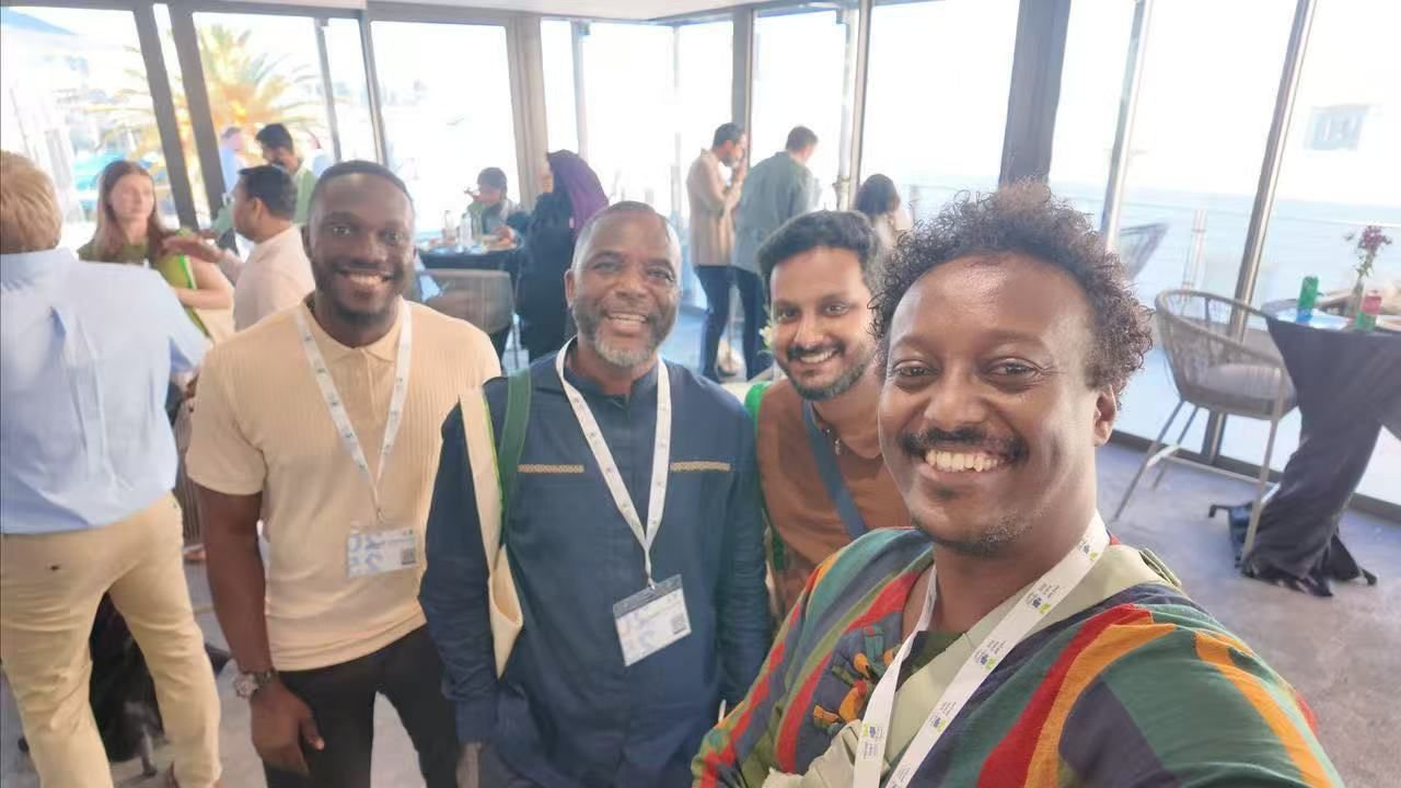 Research team members during an academic exchange event